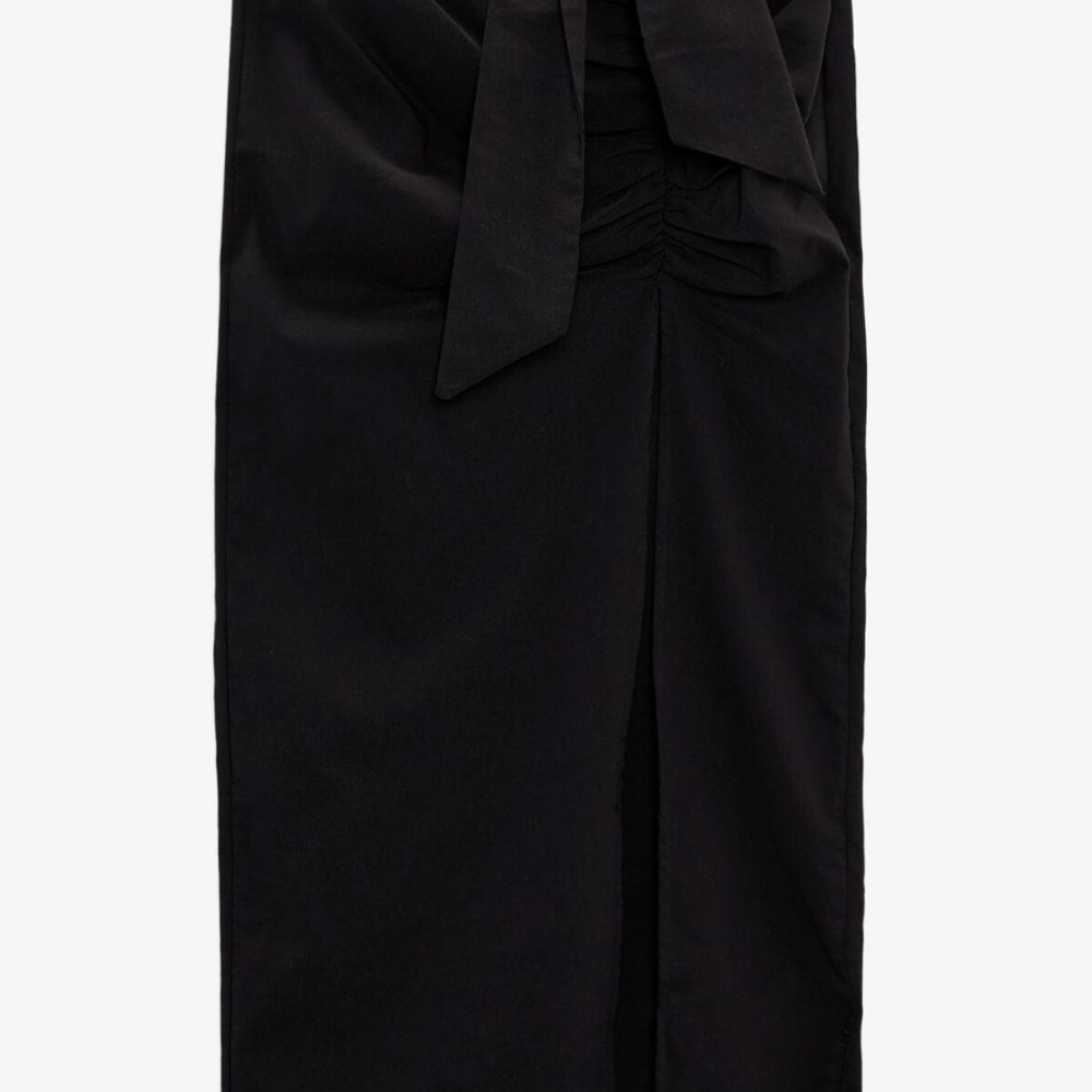 ZARA Black MIDI Skirt